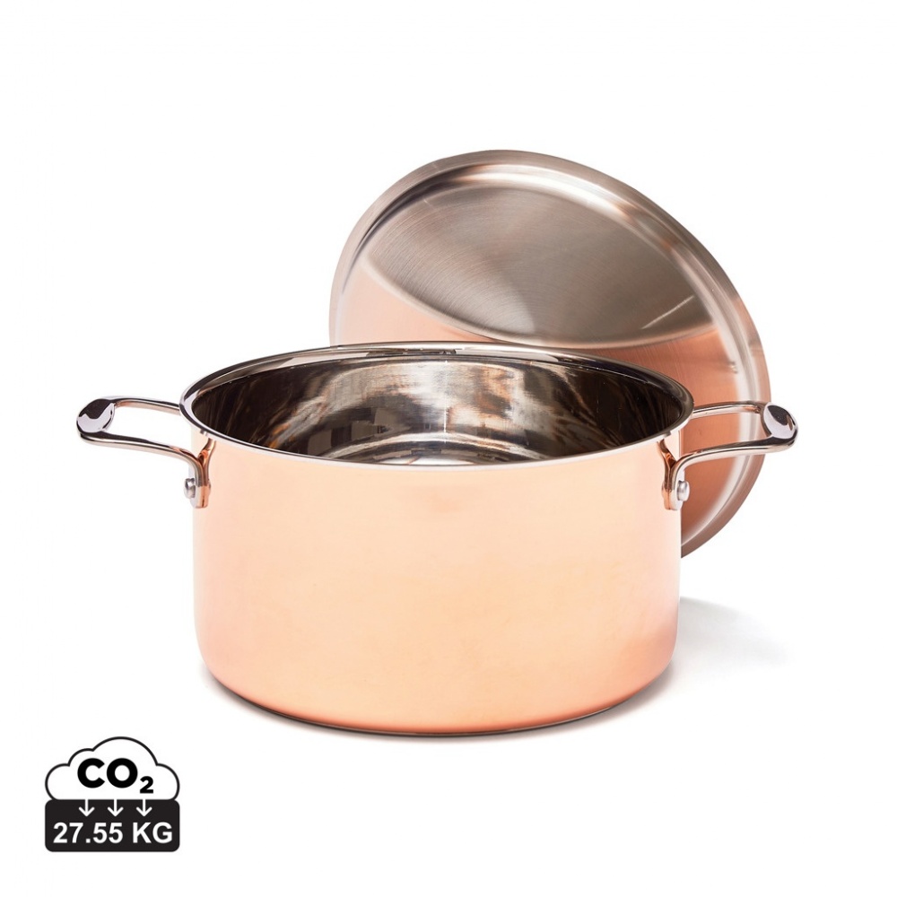 Logo trade promotional giveaways image of: VINGA Baron copper saucepan