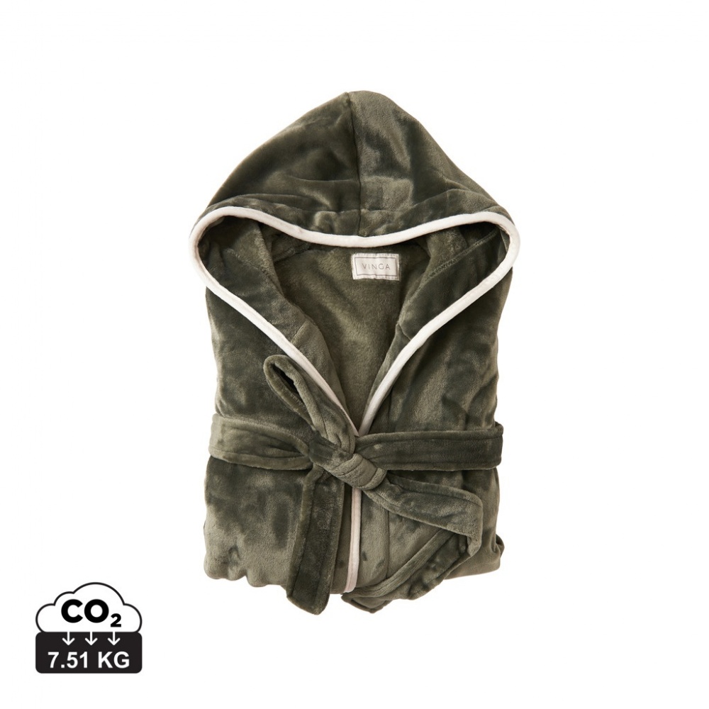 Logotrade advertising products photo of: VINGA Louis luxury plush GRS RPET robe size S-M