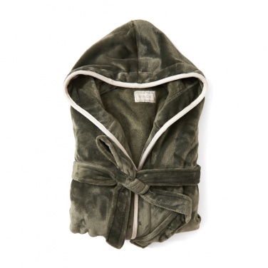 Logo trade promotional gifts picture of: VINGA Louis luxury plush RPET robe size L-XL