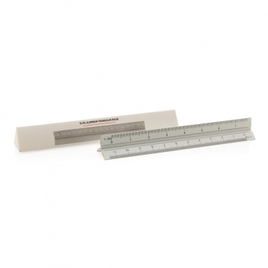 Logotrade advertising products photo of: 15cm. Aluminum triangular ruler