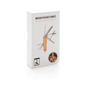 Logotrade promotional product image of: Wood pocket knife