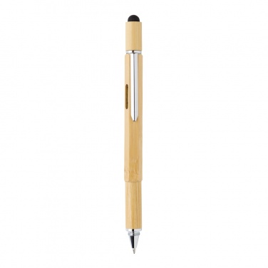 Logo trade promotional gifts image of: Bamboo 5-in-1 toolpen