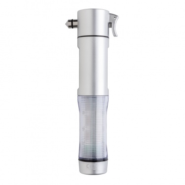Logo trade business gifts image of: Emergency light with hammer