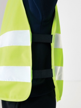 Logo trade promotional merchandise image of: GRS recycled PET high-visibility safety vest 7-12 years