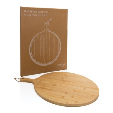 Logotrade promotional product image of: Ukiyo bamboo round serving board