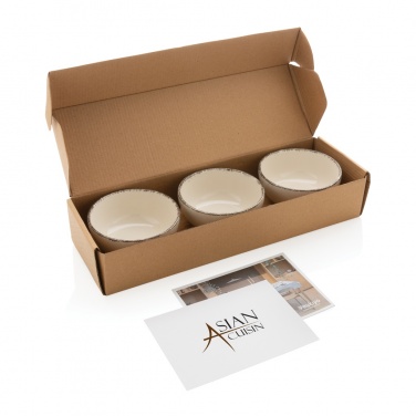 Logotrade corporate gifts photo of: Ukiyo 3pc serving bowl set with bamboo tray