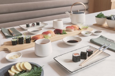Logo trade promotional merchandise image of: Ukiyo 3pc serving bowl set with bamboo tray