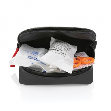 Logo trade promotional items image of: RCS recycled nubuck PU pouch first aid set mailable
