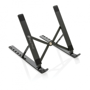 Logo trade corporate gifts image of: Terra RCS recycled aluminium universal laptop/tablet stand