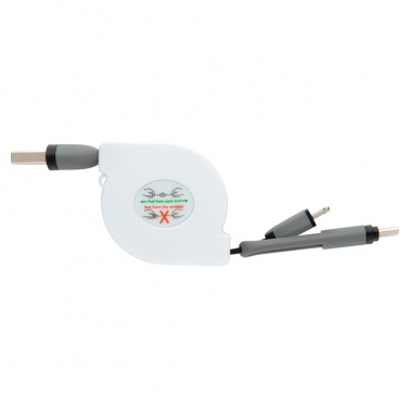 Logotrade promotional merchandise picture of: 3-in-1 retractable cable