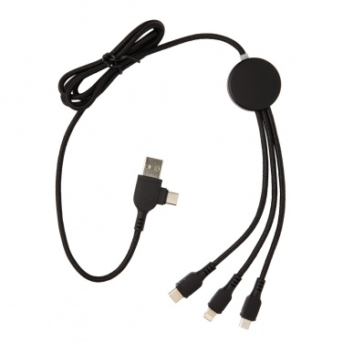 Logo trade corporate gift photo of: Light up logo 6-in-1 cable