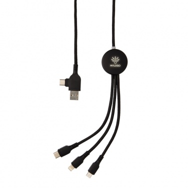 Logotrade promotional item image of: Light up logo 6-in-1 cable