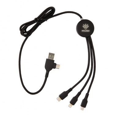 Logotrade promotional merchandise image of: Light up logo 6-in-1 cable