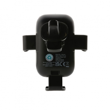 Logo trade advertising products image of: RCS recycled plastic 10W wireless charging car holder