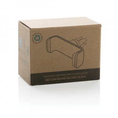 Logotrade promotional merchandise picture of: Acar RCS recycled plastic 360 degree car phone holder