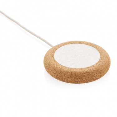 Logotrade advertising products photo of: Cork and Wheat 5W wireless charger