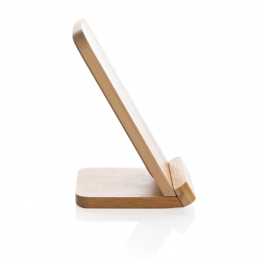 Logotrade promotional giveaway picture of: Bamboo 5W wireless charging stand