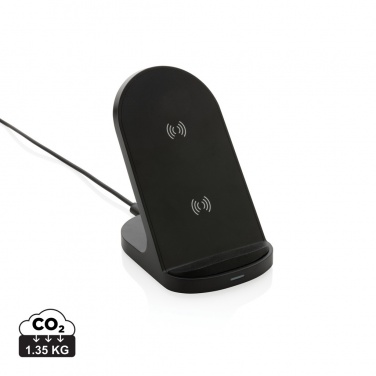 Logotrade promotional merchandise image of: RCS recycled plastic double coil wireless stand 15W
