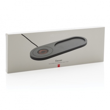 Logo trade promotional giveaway photo of: Encore 10W wireless charging valet tray
