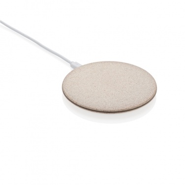 Logo trade advertising products picture of: 5W Wheat straw wireless charger