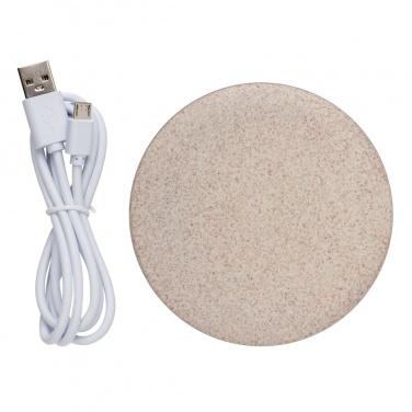 Logotrade advertising product picture of: 5W Wheat straw wireless charger