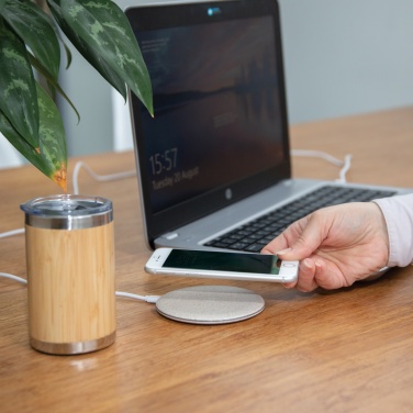 Logotrade corporate gift picture of: 5W Wheat straw wireless charger
