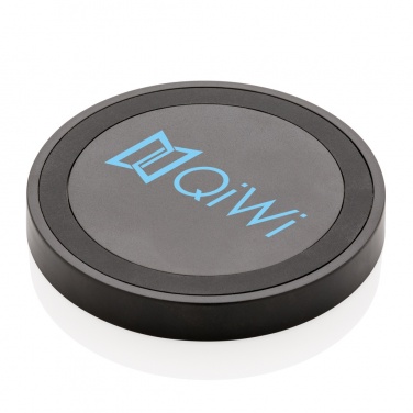 Logo trade promotional gifts picture of: 5W wireless charging pad round