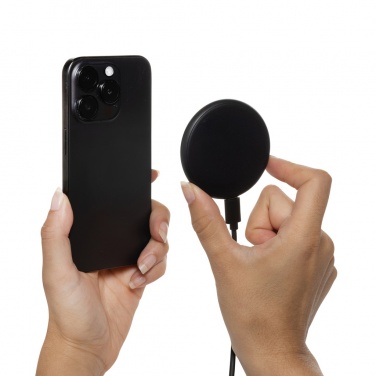 Logotrade corporate gift picture of: Magnapad 15W RCS rplastic magnetic 3 in 1 charging pad