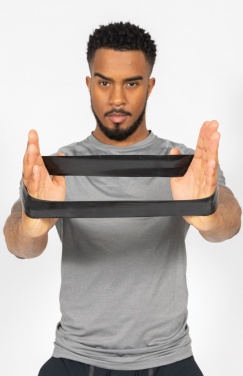 Logo trade promotional merchandise picture of: 4pc elastic fitness bands in pouch