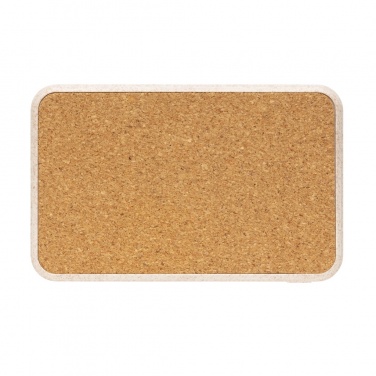 Logo trade promotional gift photo of: Cork and Wheat 5.000 mAh pocket powerbank