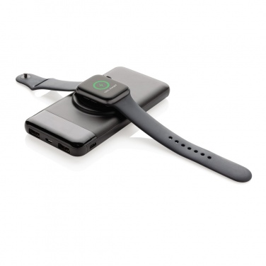 Logo trade promotional merchandise image of: 10.000 mah wireless powerbank with watch charger