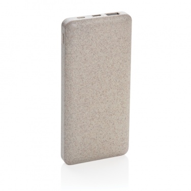 Logotrade promotional gift image of: 10.000 mah wheat straw powerbank