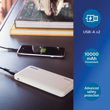 Logotrade promotional giveaway image of: Philips 10.000 mAh slim powerbank