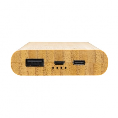 Logotrade promotional items photo of: Bamboo 8.000 mAh 5W wireless powerbank
