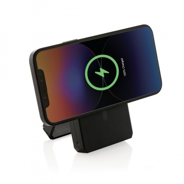 Logo trade promotional giveaway photo of: Skywave RCS rplastic solar powerbank 5000 mAh 10W wireless