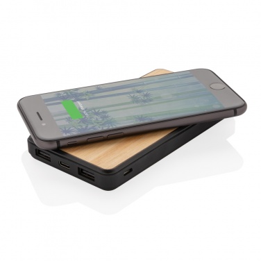 Logotrade promotional giveaways photo of: RCS recycled plastic 8000 mAh Wireless Powerbank