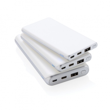 Logo trade business gift photo of: Ultra fast 10.000 mAh powerbank with PD