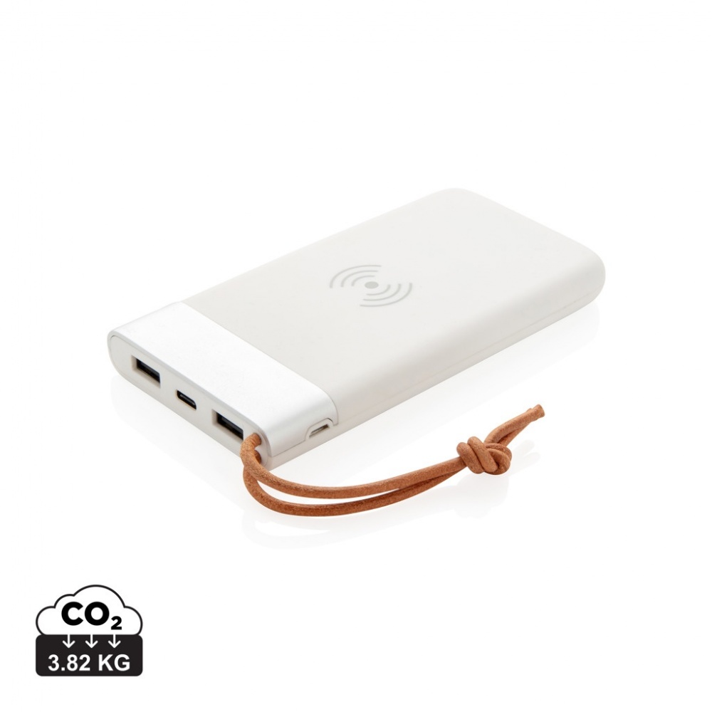 Logotrade promotional gift image of: Aria 8.000 mAh 5W wireless charging powerbank