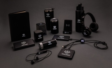 Logo trade promotional giveaways picture of: Light up logo wireless earbuds