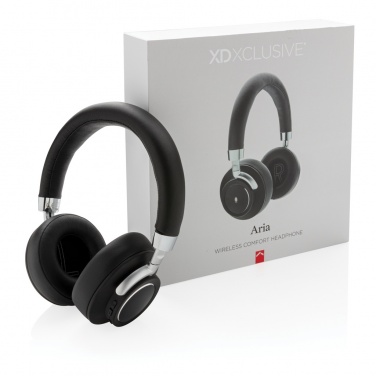 Logo trade promotional item photo of: Aria Wireless Comfort Headphones