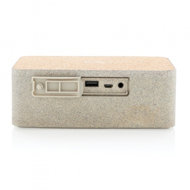 Logotrade corporate gifts photo of: Wheatstraw wireless charging speaker