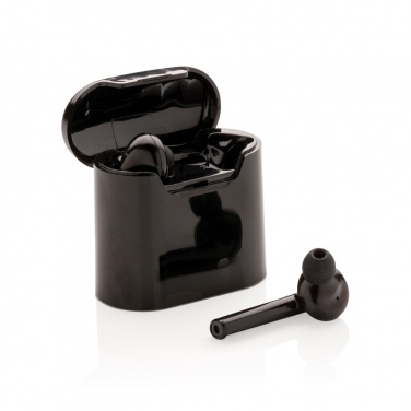 Logo trade advertising products image of: Liberty wireless earbuds in charging case