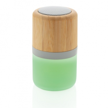 Logotrade promotional product image of: Bamboo colour changing 3W speaker light