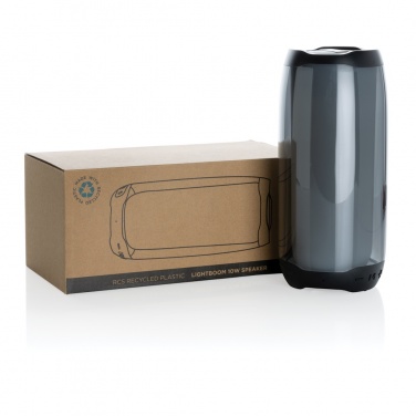 Logotrade advertising product picture of: RCS recycled plastic Lightboom 10W speaker