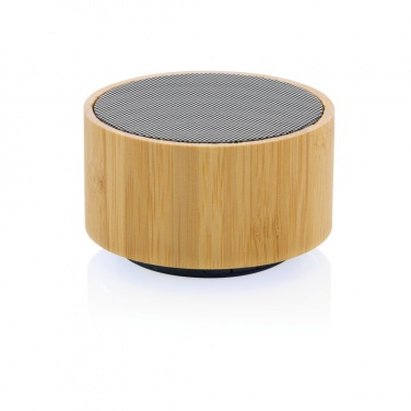 Logo trade promotional items image of: RCS recycled plastic and bamboo 3W wireless speaker