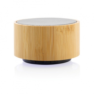 Logo trade promotional items image of: RCS recycled plastic and bamboo 3W wireless speaker