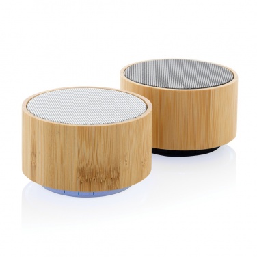 Logotrade advertising product picture of: RCS recycled plastic and bamboo 3W wireless speaker