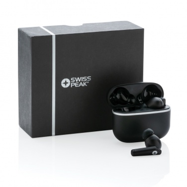 Logotrade promotional gift picture of: RCS recycled plastic Swiss Peak TWS earbuds 2.0