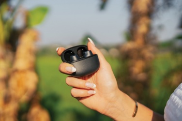 Logotrade promotional gift image of: Terra RCS recycled aluminium wireless earbuds