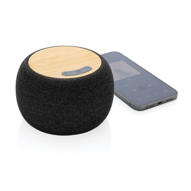 Logo trade promotional items image of: RCS Rplastic/PET and bamboo 5W speaker